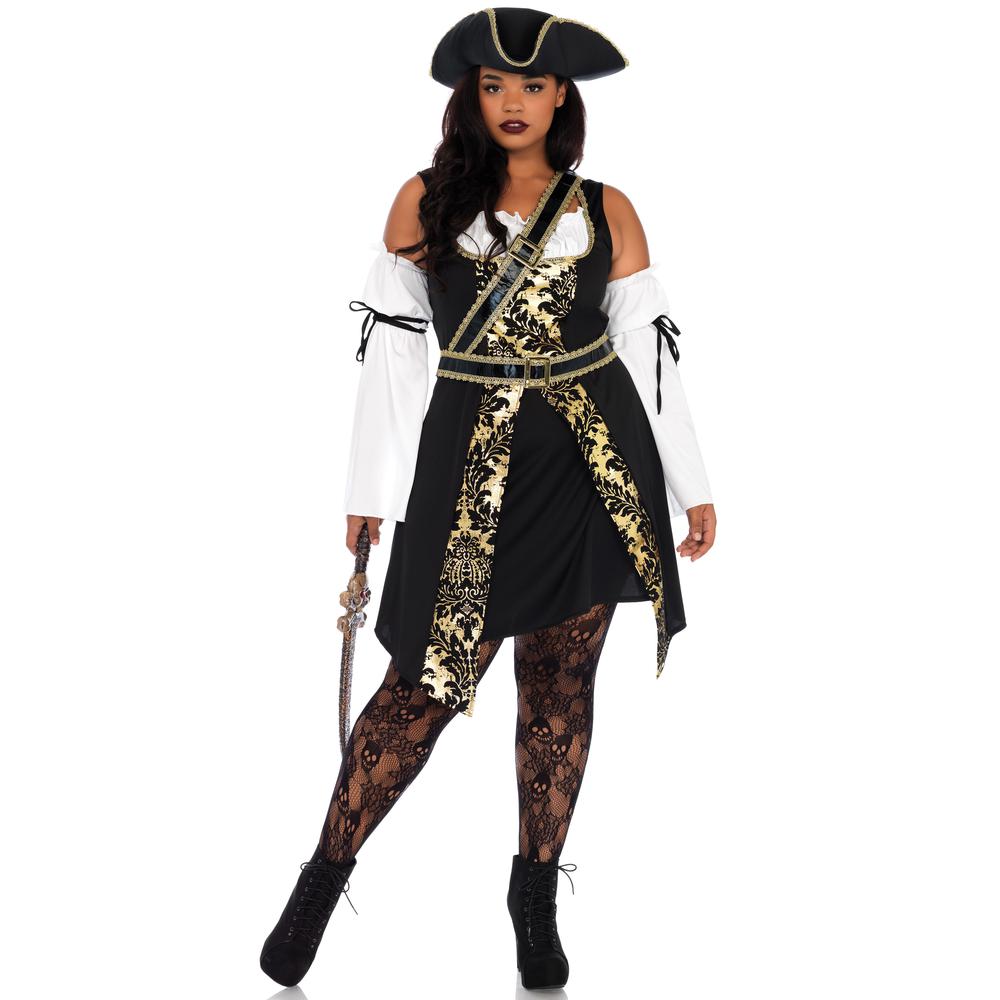Leg Avenue - Black Sea Buccaneer Kostüm - Schwarz